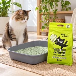 KittyClean Tofu Cat Litter / with green tea extract