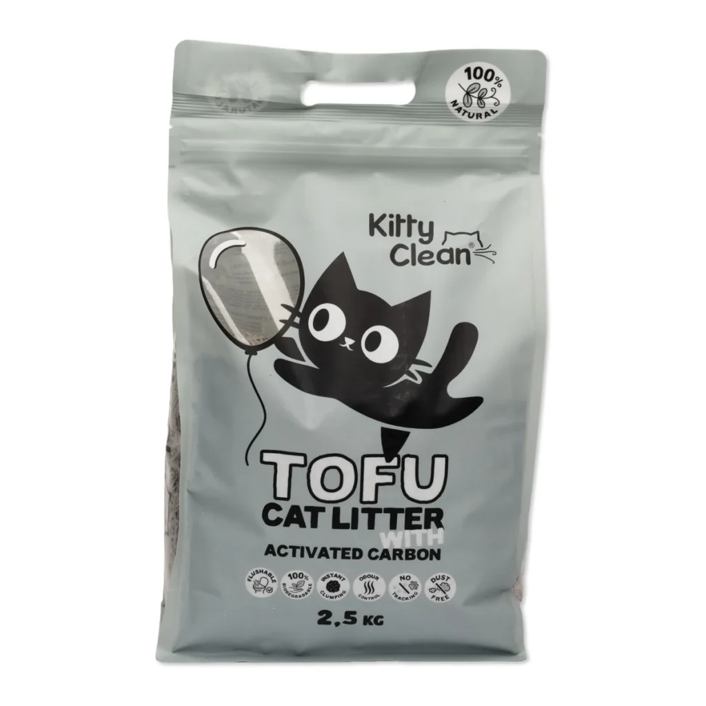 KittyClean Tofu Cat Litter with Activated Carbon