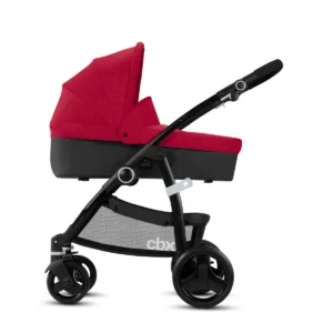 CBX Leotie Pure Crunchy Red stroller with carry cot