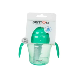 Britton green non-spill soft-spout cup 150 ml in retail packaging