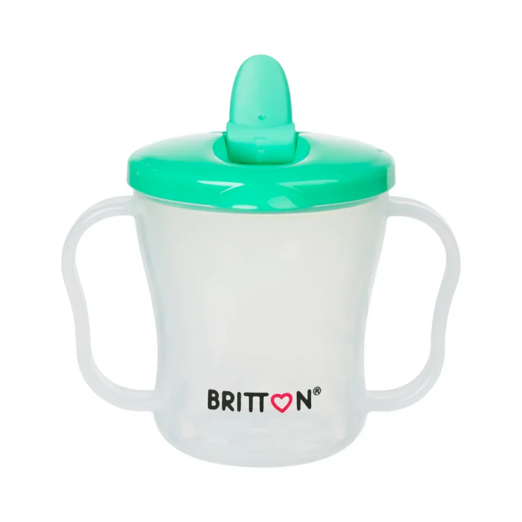 Britton First Cup 200 ml green with open drinking spout