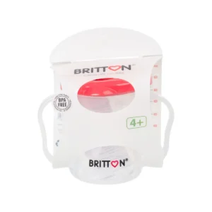 Britton First Cup 200 ml red in retail packaging