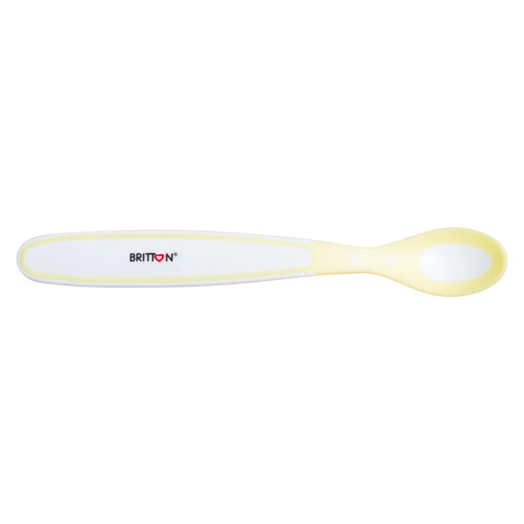 Britton heat sensing weaning spoon, yellow