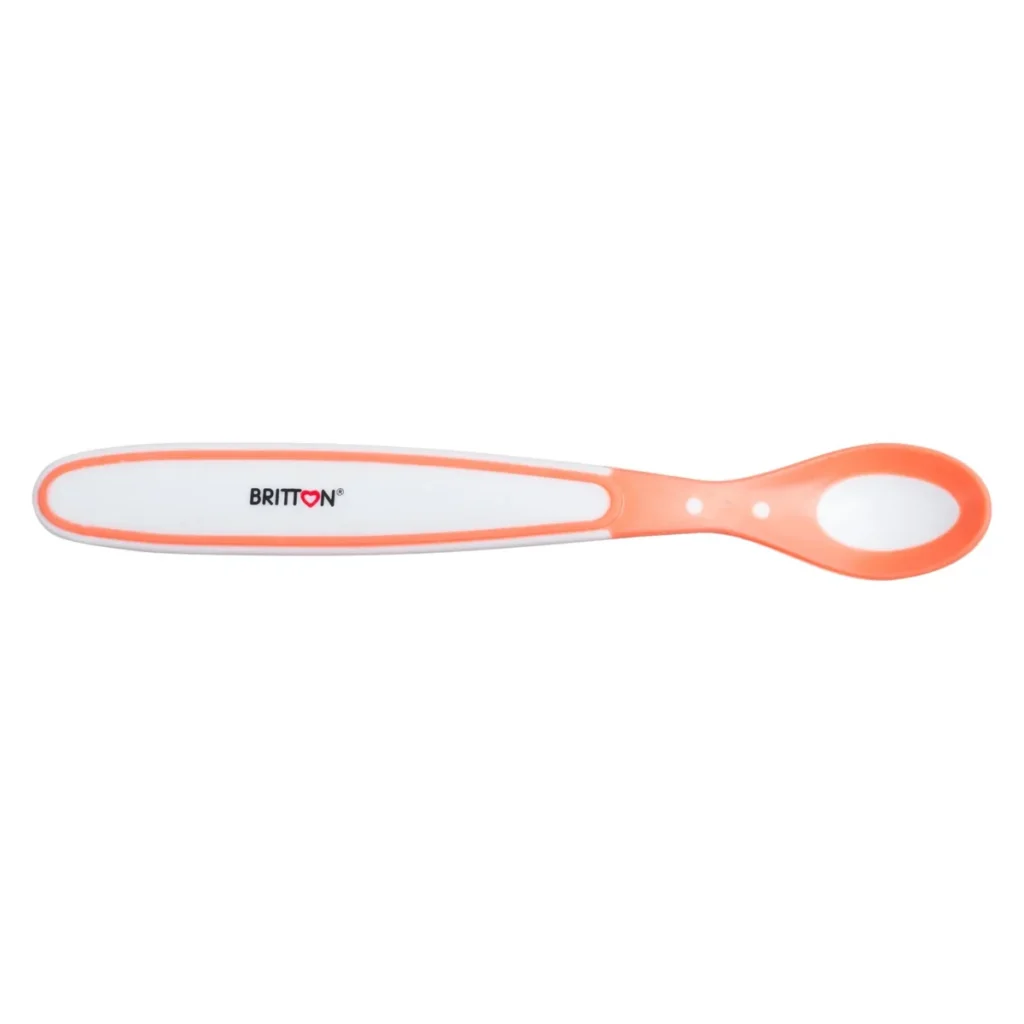 Britton heat sensing weaning spoon, orange