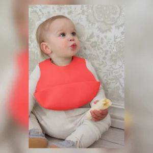 Britton Easy-Roll Bib, RED