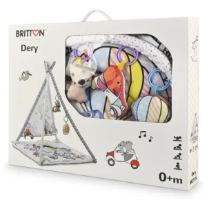 Britton Dery play mat and teepee retail package angle view
