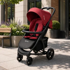 Stroller Britton Helix DARK-RED/Black