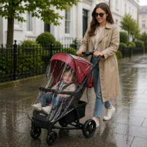 Stroller Britton Helix DARK-RED/Black
