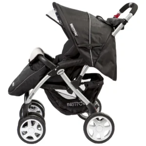 Britton Allroad black and grey pushchair side view