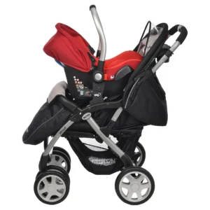Britton Babyway car seat on Allroad pushchair side view