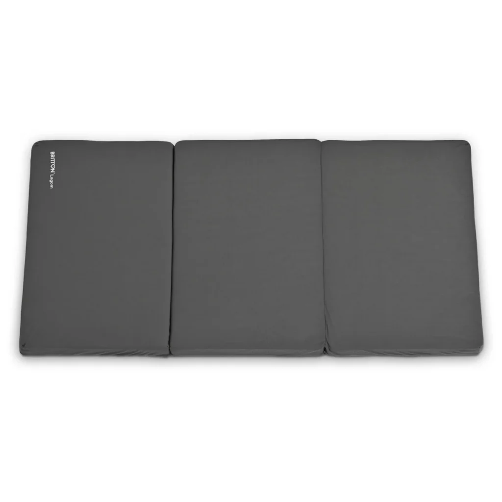 Britton Lagom dark grey foldable travel mattress main view