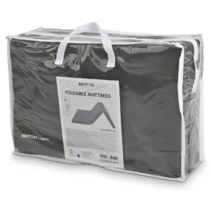 Britton Lagom travel mattress carry bag angle view