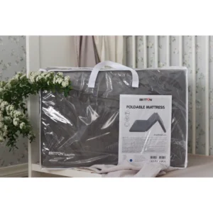 Travel mattress Britton Lagom DARK GREY, size 60x120cm