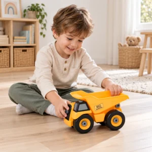 Child playing with BIG Buddies DIY Dump Truck