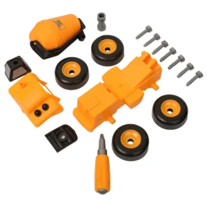 BIG Buddies DIY Cement Mixer unassembled parts and tools