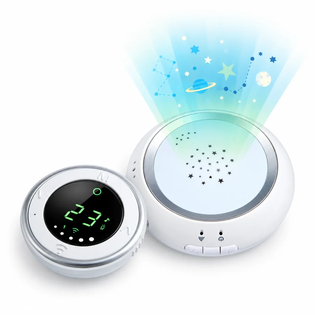 Bebcare Hear digital audio baby monitor with star projection