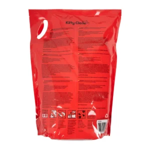 KittyClean antibacterial silica crystal cat litter 6 L – back of pack