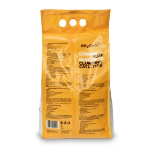 KittyClean Compact Plus bentonite clumping cat litter 5 L – back of package