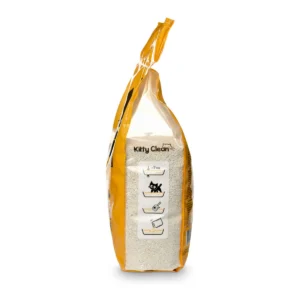 KittyClean Compact Plus bentonite cat litter 5 L – side panel with usage instructions