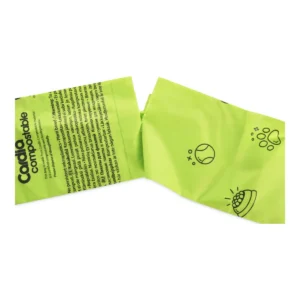 PuppyClean compostable dog poop bag – perforated tear line