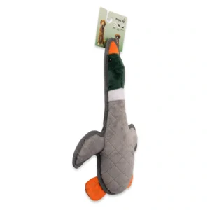 PuppyToys Mallard Duck dog toy, 36 cm – angled view