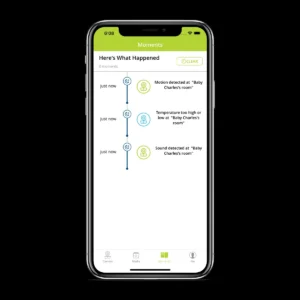 Bebcare iQ mobile app event history