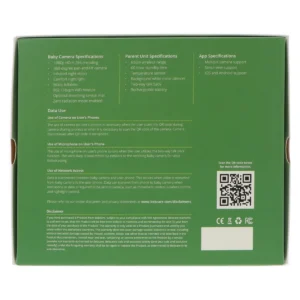 Bebcare iQ baby monitor retail box – back view
