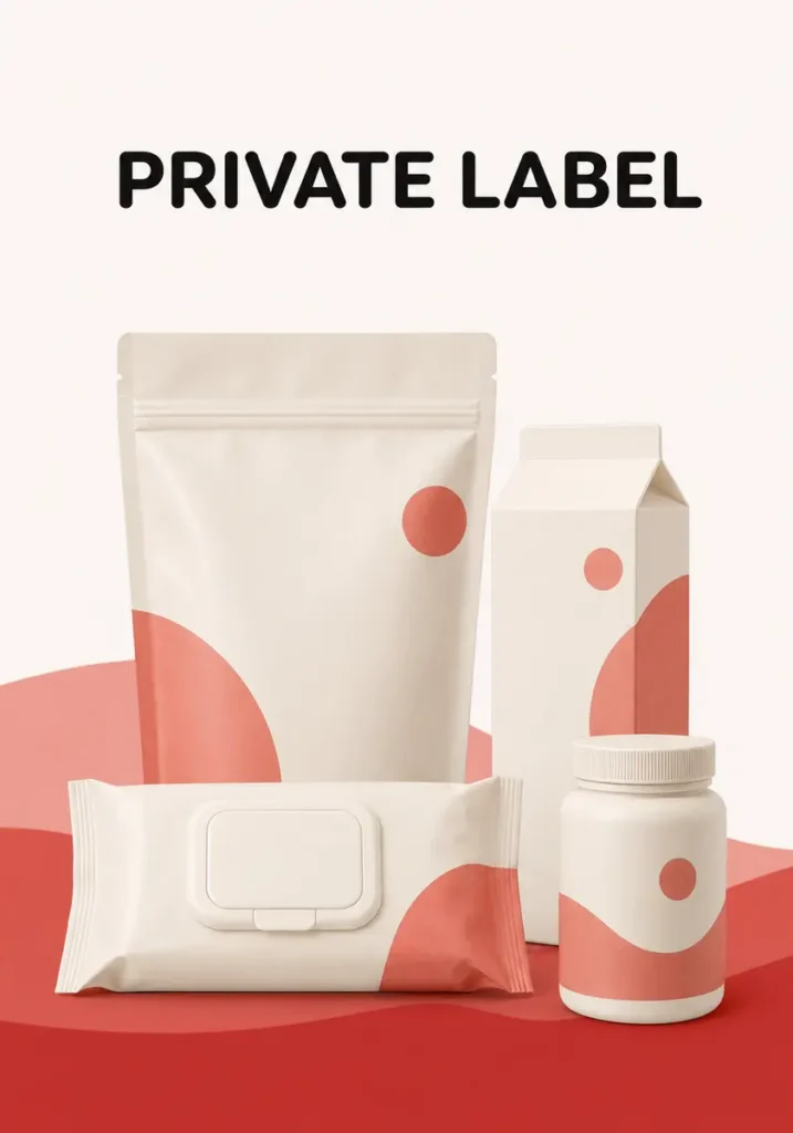 Private label product packaging